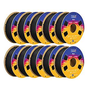 Costco Members: 10-pk 1-kg Overture PLA Spools 3D Printing Filament (black / white) $80 + Free S&H