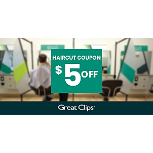 Great Clips Haircut Coupon (Participating U.S. Stores)  Off (Use Within 4 Weeks)