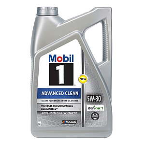 $4 Walmart Cash on 5 quart jugs of various weights MOBIL 1 FULL SYTH Motor Oil