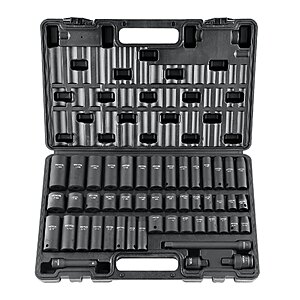 48-Pc VEVOR 3/8" Drive SAE & Metric Impact Socket Set $29.05 + Free S&H