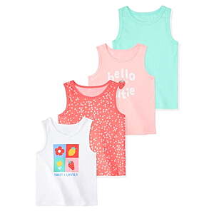 Garanimals Tank Tops 4 pack (0-3M to 2T) $4.41 at Walmart