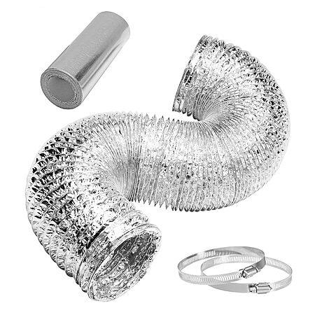 Amazon: HealSmart 4" 8 Ft Aluminum Ducting Flexible w/ 2 Duct Clamps $2.78 (Reg $9.99, ~72% Off) + FS w/ Prime