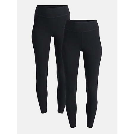 Time and Tru Women's High Rise Leggings, 27'' Inseam, 2-Pack $5.77 at Walmart