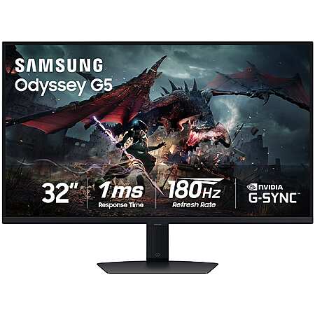 Samsung 32" Odyssey G50D QHD IPS 180Hz 1ms Gaming Monitor $249.99 at Best Buy