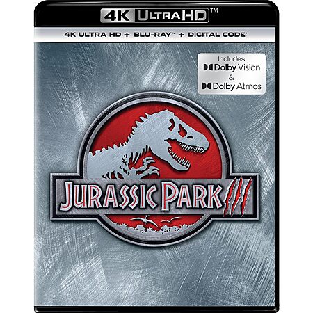 Jurassic Park III - Dolby Upgrade (4K Ultra HD + Blu-ray + Digital) $13.99 Walmart.com or Amazon