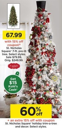 Kohl S Black Friday St Nicholas Square Holiday Trim A Tree And