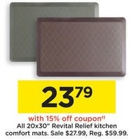 Kohl S Black Friday All 20 X30 Revital Relief Kitchen Comfort