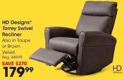Fred Meyer Black Friday Hd Designs Torrey Swivel Recliner For