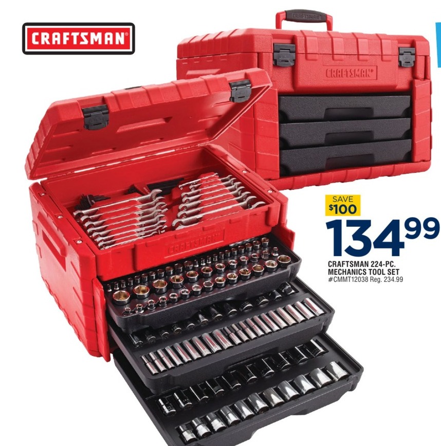 Navy Exchange Black Friday Craftsman 224 Pc Mechanics Tool Set