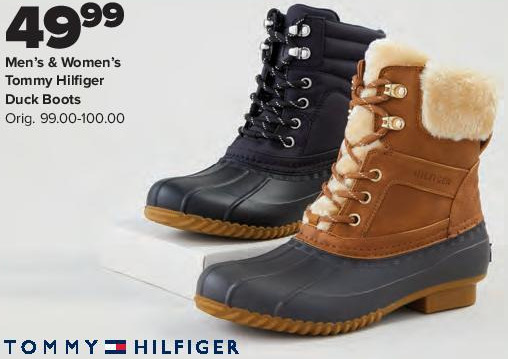 tommy hilfiger duck boots mens