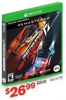 Gamestop Black Friday Need For Speed Hot Pursuit For Xbox One Xbox Series X And Ps4 For 26 99