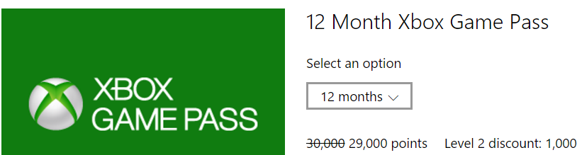 Xbox Game Pass is Now on Microsoft Rewards! Level 2 ...