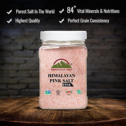 Himalayan Chef Himalayan Pink Salt Fine Grain, Plastic Jar-5 lbs, S&S $7.19