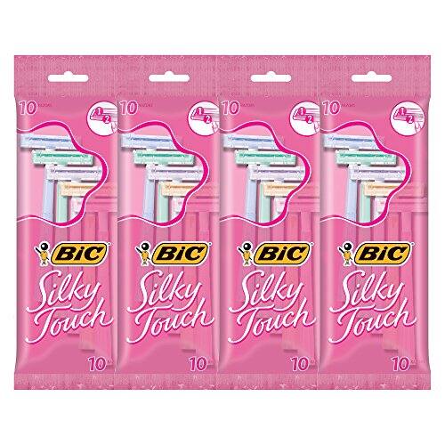 4-Pack of 10-Count BIC Silky Touch Women's Twin Blade Disposable Razor (40 Razors) for $7.73 AC or less w/ S&S + FS