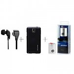 Samsung Note 3 Bundle: Body Glove Fusion Steel Case + Muse Mini Portable Aux Speaker (Sliver) + T-Mobile Universal 3.5mm Hands-Free Stereo Headset $9 + Free Shipping!