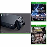 1TB Xbox One X + COD World War 2 + Star Wars Battlefront 2 $550 + Free Shipping