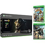 1TB  Xbox One X 4K Gaming Console Fallout 76, Sunset Overdrive, Titanfall 2 with Nitro DLC Bundle - Black - $339.00 + Free Shipping
