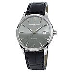 Frederique Constant Grey Dial Leather E-Strap Men's Watch FC-303LGS5B6 $345 + FS