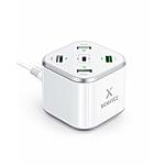 Xcentz 48W USB C Multi Port Cube Wall Charger w/Quick Charge 3.0 for $15.99 AC + FSSS