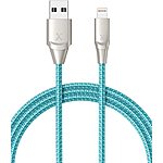 Xcentz 3FT Apple MFi Certified Nylon Braided Lightning Cable (Blue) $5.99 AC + FSSS
