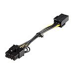 StarTech PCIEX68ADAP 6&quot; PCI Express 6 pin to 8 pin Power Adapter Cable F-M - $7.99