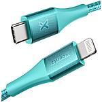 6' Xcentz Apple MFi Certified Nylon Braided USB C to Lightning Cable $9 + FSSS