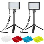 2-Pack Neewer 66-LED Dimmable 5600K USB Panel Photography Lighting Kit $19.80 + Free S/H
