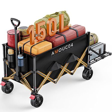 150L Collapsible Wagon with Expandable Storage & Cup Holders $34.99 AC + FSSS!