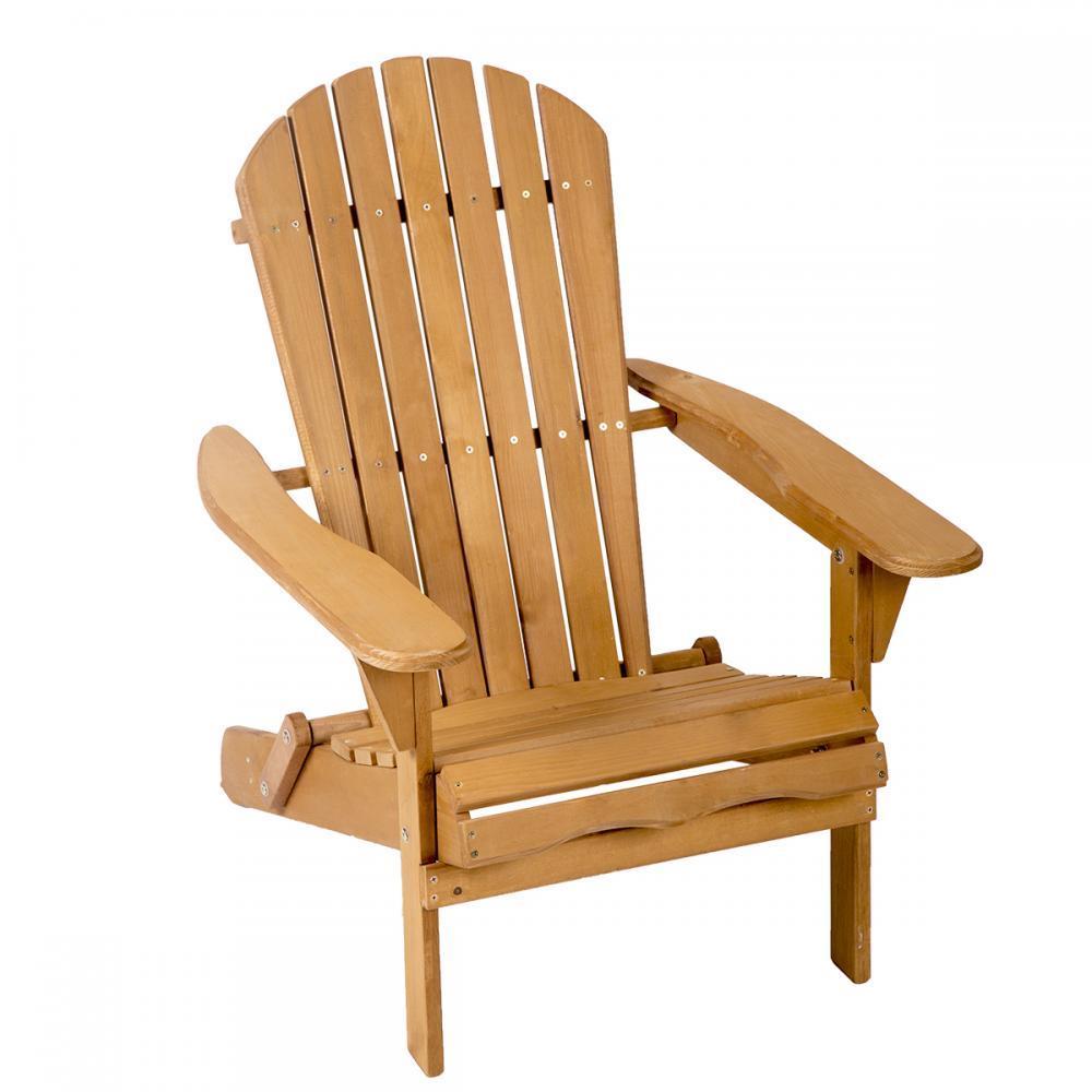 Outdoor Wood Adirondack Patio Chair $33.99 + Free Shipping ...