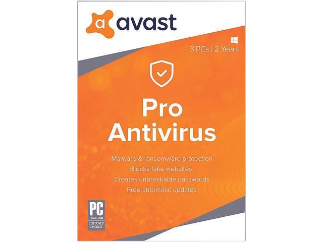  Avast Pro Antivirus 2019 3 PCs 2 Years Download 10 99 