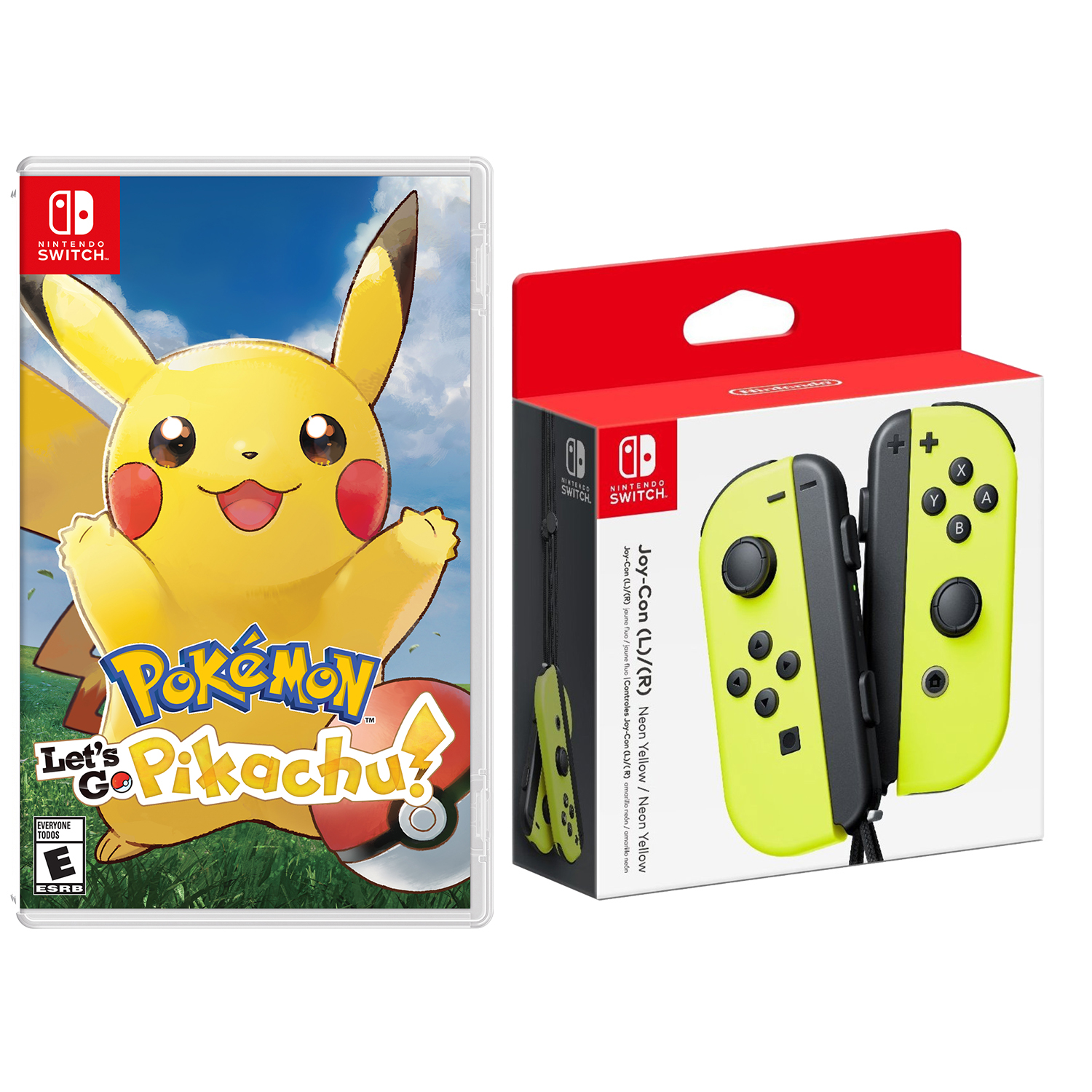 Nintendo Switch Pokemon Lets Go Pikachueevee And Joy Con