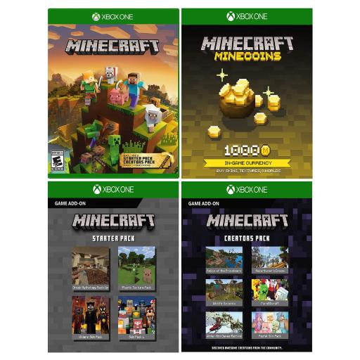 Xbox One Minecraft Master Collection + 1,000 Minecoins ...