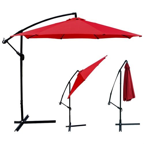 10 Ft Offset Patio Umbrella 40 Ac Free Shipping Slickdeals Net