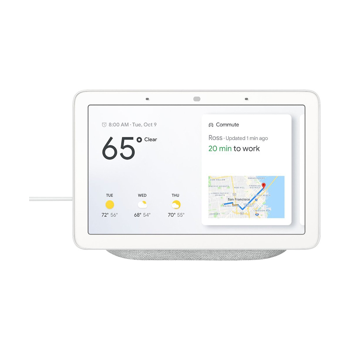 Google Home Hub - Smart Home Controller with Google Assistant Charcoal or Chalk - $55.99 + Free Shipping