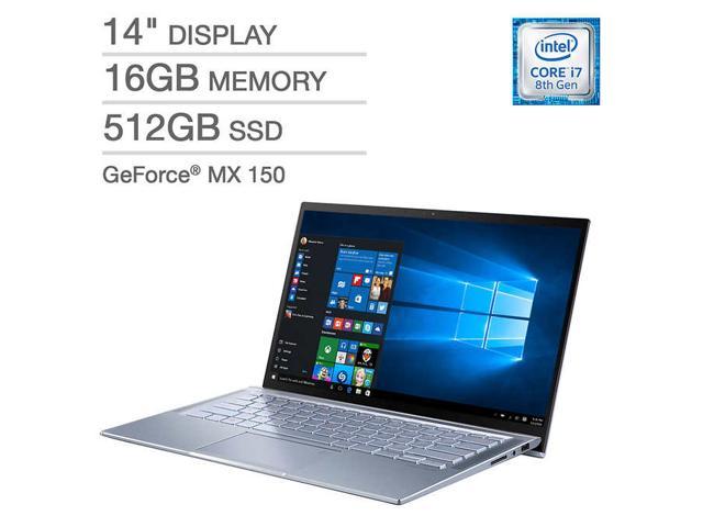 ASUS ZenBook 14 UX431FN-IH74-GR Ultra-thin and Light 14-inch FHD Laptop, Intel Core i7-8565U, 16GB, 512GB PCIE SSD, GeForce MX150, Windows 10 $959.99