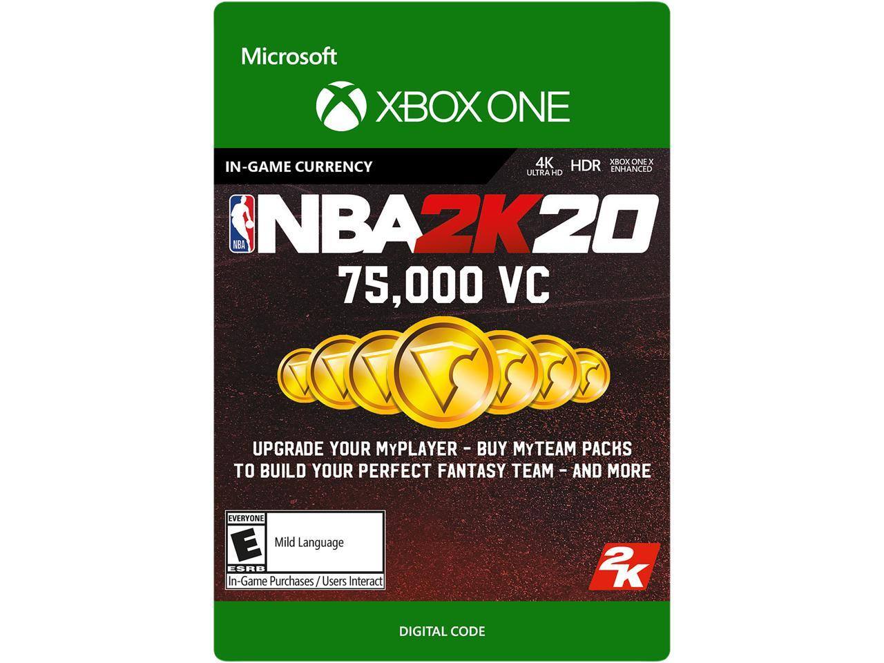 Up to 75% OFF: NBA 2K20 Digital Games: NBA 2K20: 75,000 VC for $14.99 / Legend Edition for $24.99 & More
