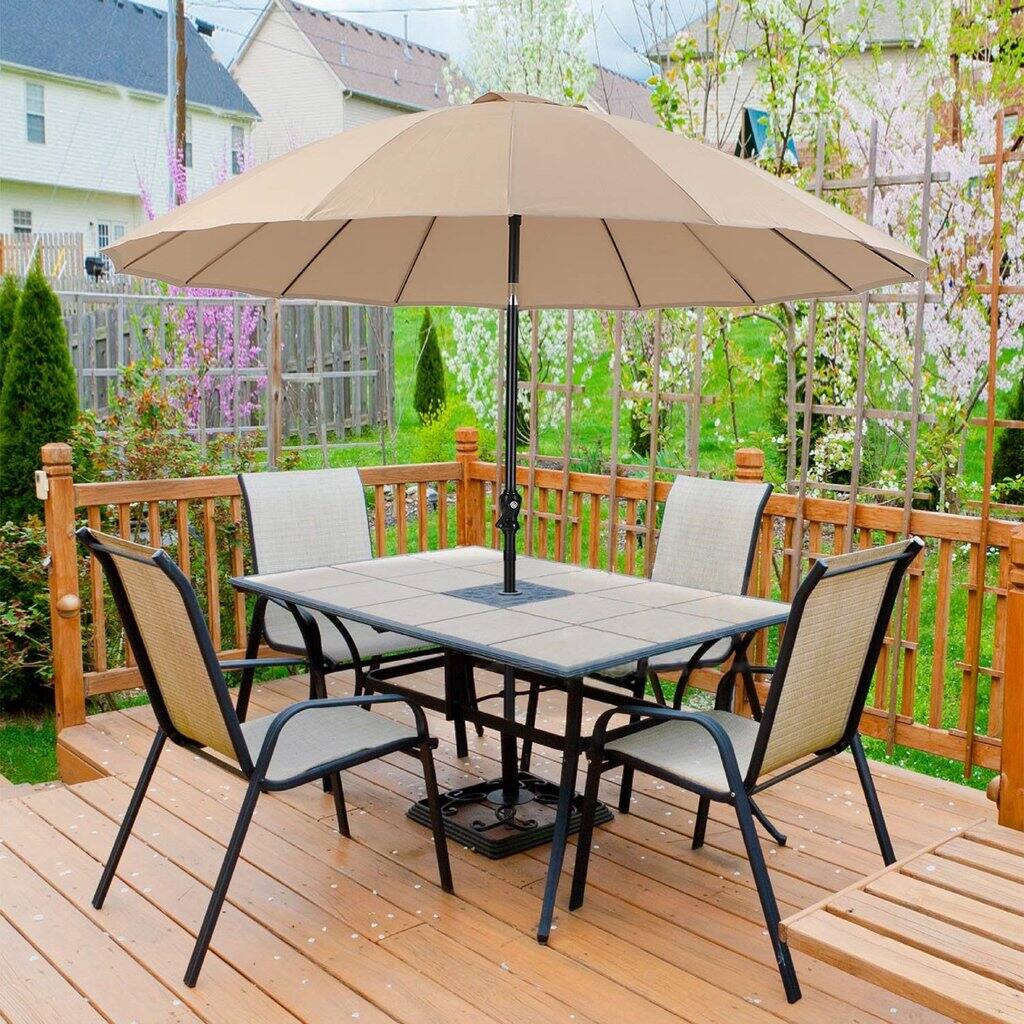 Phi Villa 10ft Patio Umbrella With Push Button Tilt Crank 64 99 Fs Slickdeals Net