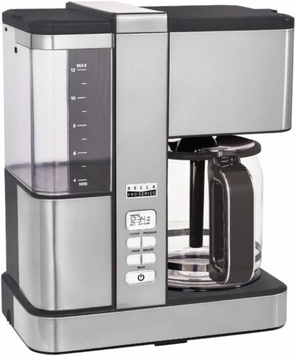 Bella - Pro Series Flavor Infusion 12-Cup Coffee Maker - Stainless Steel