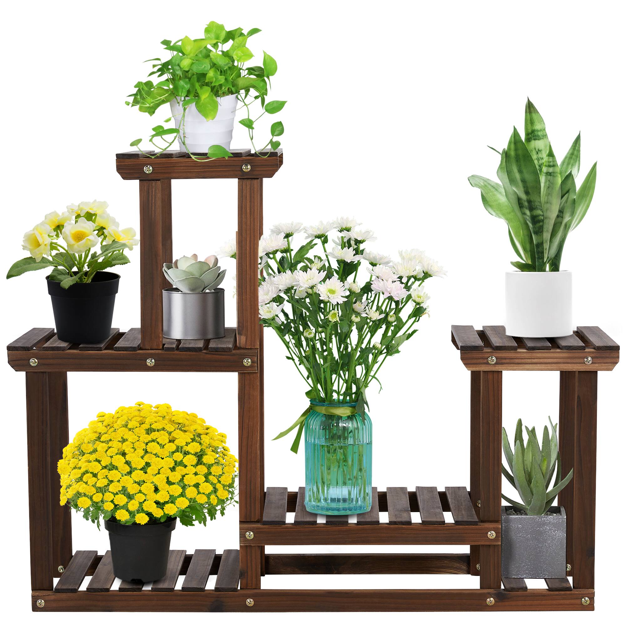 Yaheetech Wooden Plant Stand (37.4 x 9.8 x 28.7 inch) 32