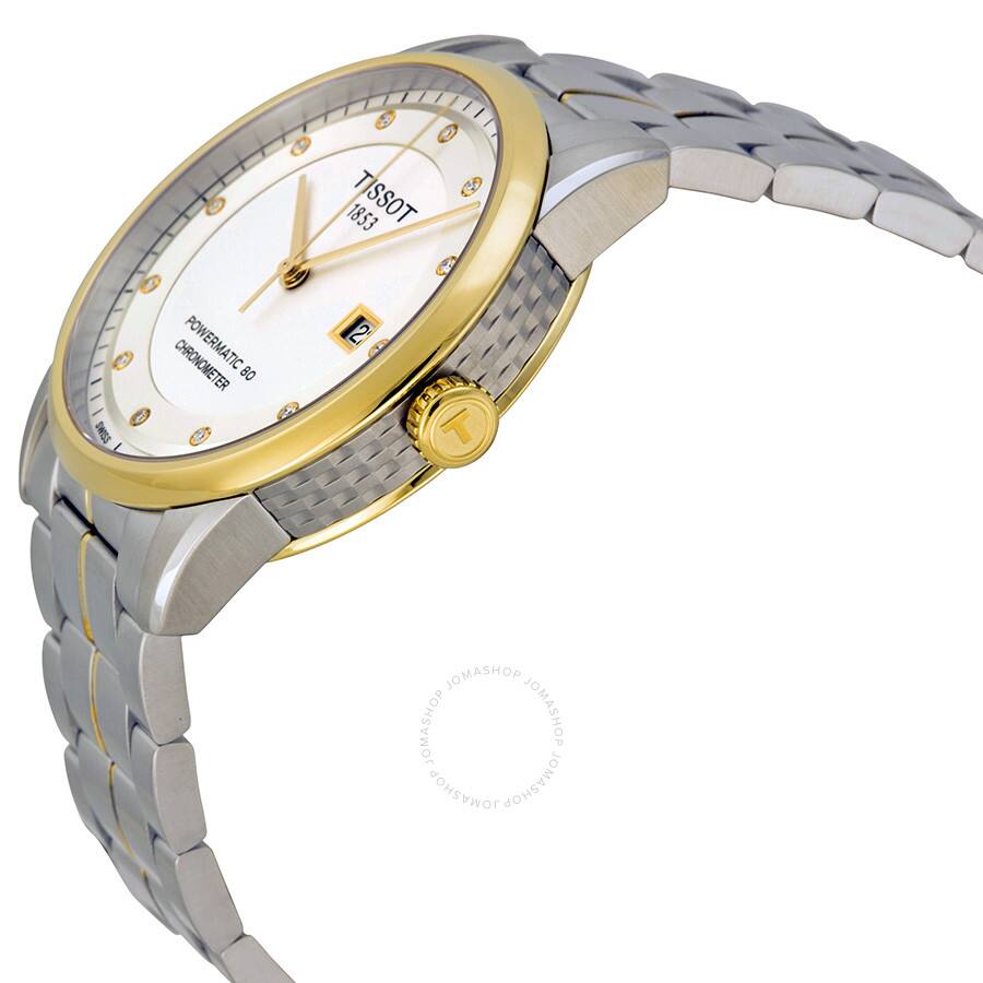 tissot luxury automatic silver dial men's watch