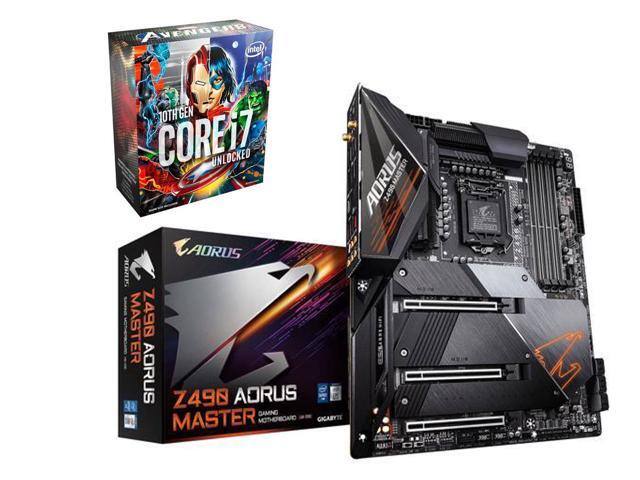 Intel I7 10700ka 8 Core Cpu Gigabyte Aorus Master Z490 Atx Motherboard