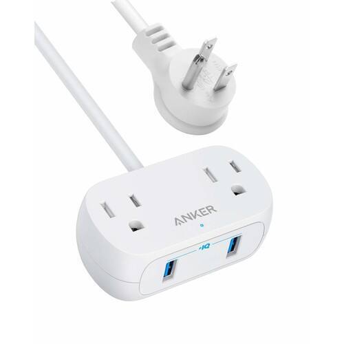 Anker Power Strip with 2 Outlets and 2 USB Ports $11.89 + FSSS