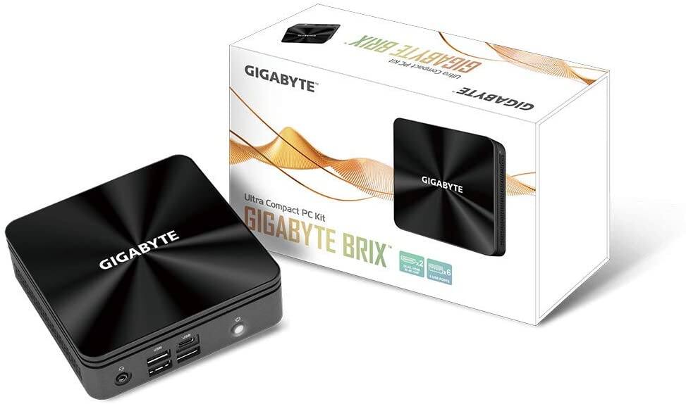 GIGABYTE BRIX GB-BRi7-10710 (Ultra Compact Mini PC/Dual SO-DIMM DDR4/Intel UHD Graphics 620/6xUSB 3.2 Gen2/ Intel Wireless-AC 3168/HDMI WiFi & Bluetooth 4.2) for $509.99