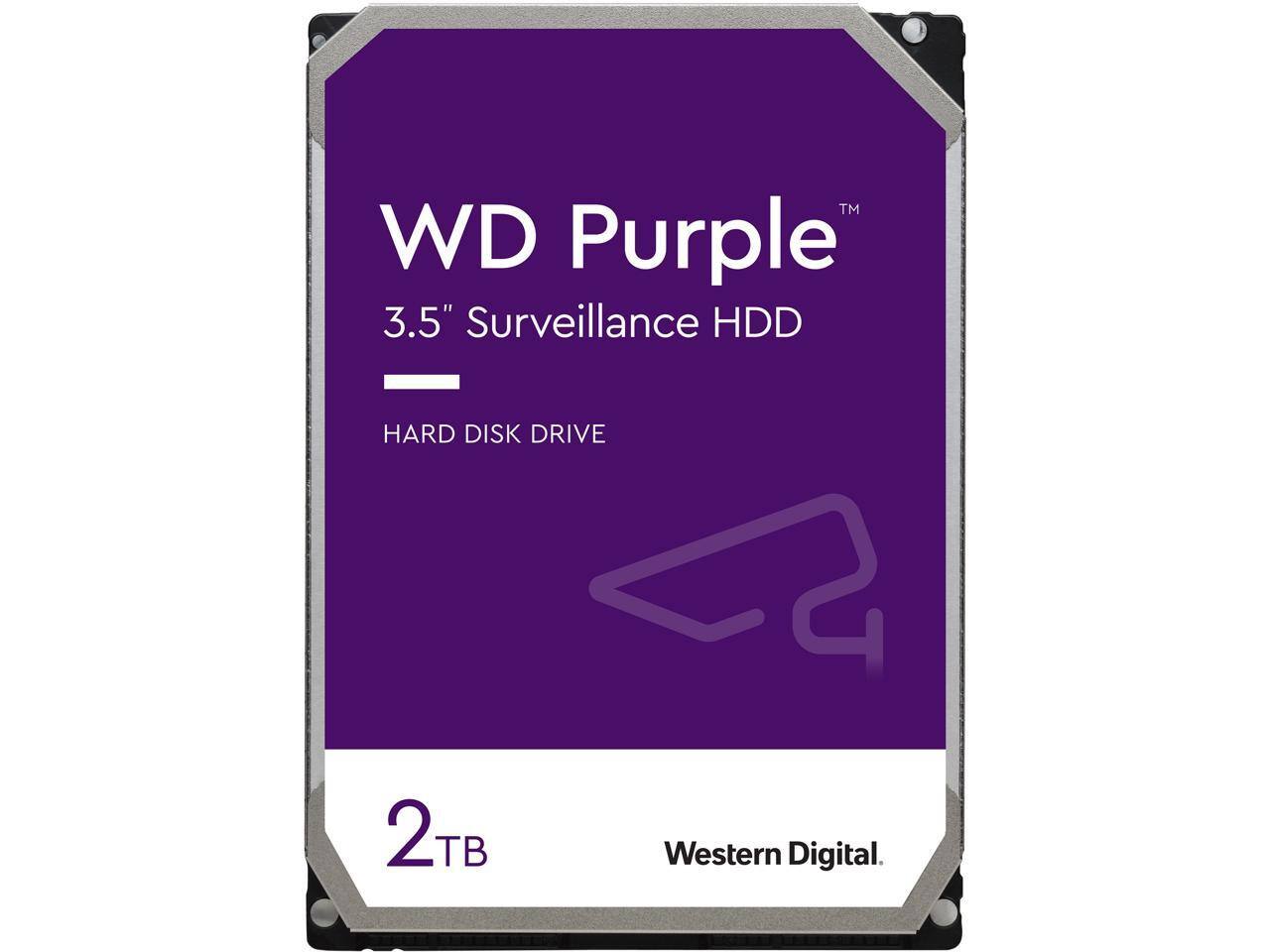 WD Purple WD20PURZ 2TB 5400 RPM Class SATA 6Gb/s 64MB Cache 3.5" Surveillance Hard Drive - $59.99 + FS