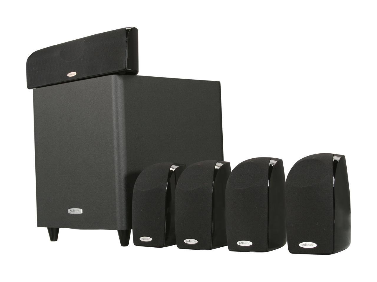 Polk Audio TL1600 5.1 Compact Surround Sound Home Theater System with Powered Subwoofer $179 + FS