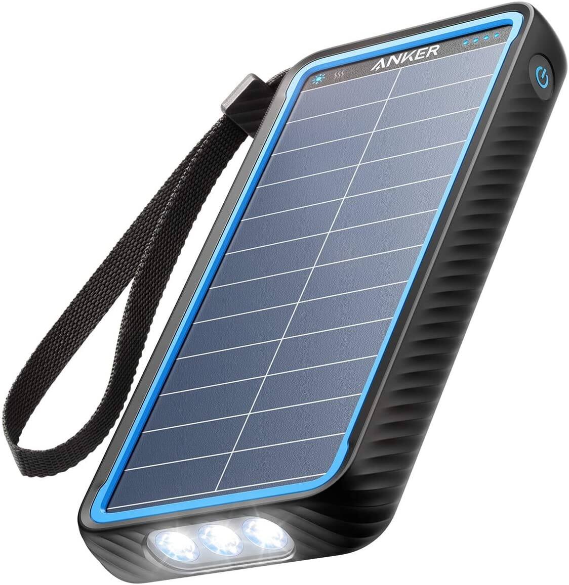 Anker Solar Power Bank, PowerCore Solar 10000 Dual-Port Solar Charger $29.99 + FSSS