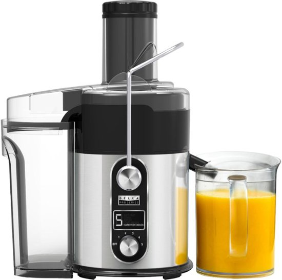 Bella - Pro Series Centrifugal Juice Extractor - Black/Stainless Steel $49.99