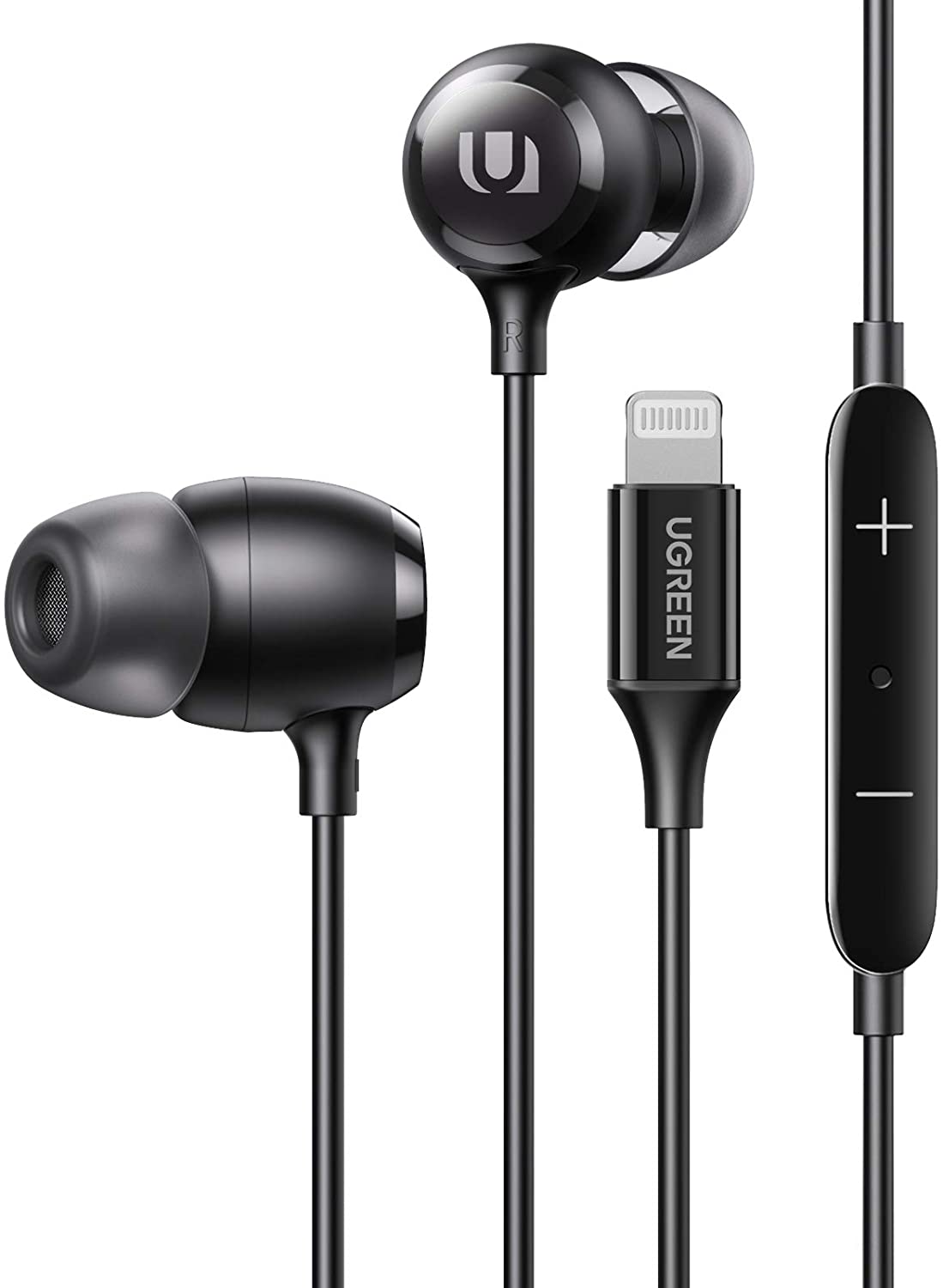 UGREEN Lightning Earbuds MFi Certified Compatible for iPhone for $13.99 AC + FSSS