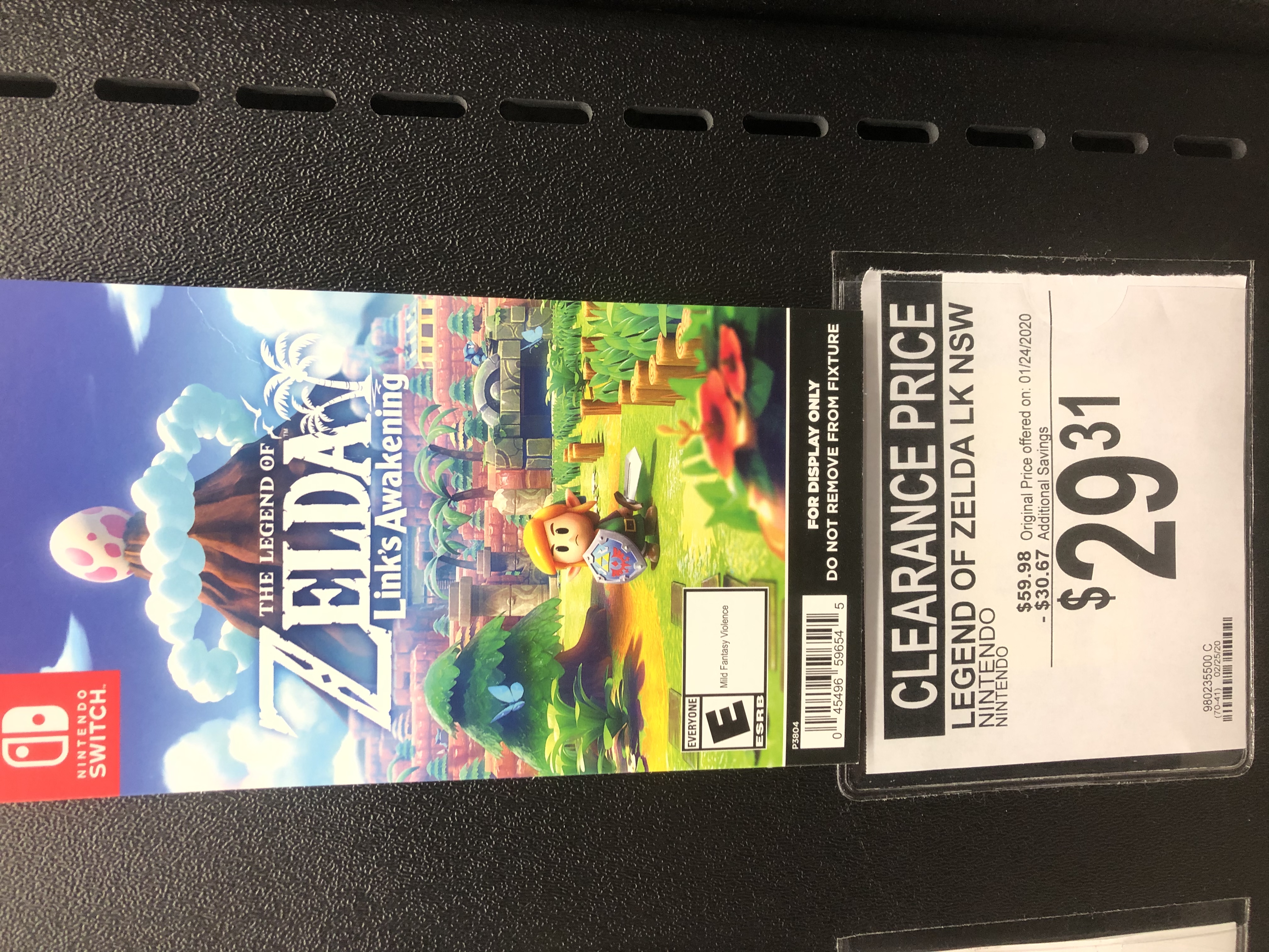 Nintendo Switch - Legend of Zelda Link's Awakening - Sam’s Club In-Store Clearance @ $29.31 YMMV