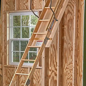 Lowe's cheap attic ladder
